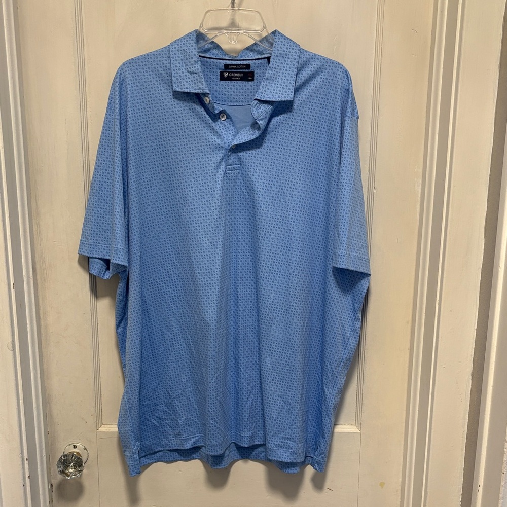 Cremieux Classics Supima Cotton Blue Polo Shirt XXL 38